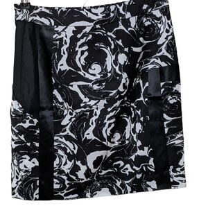 NWOT Leifsdottir Anthropologie women's ruffled floral skirt silk blend size 0